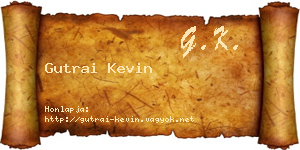 Gutrai Kevin névjegykártya