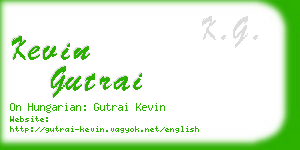 kevin gutrai business card
